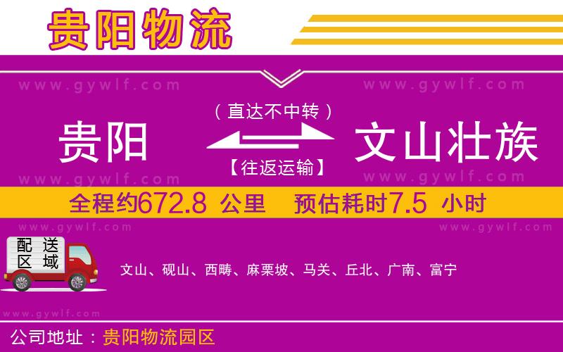 貴陽到文山壯族苗族自治州物流公司 貴陽到文山壯族苗族自治州物流公司
