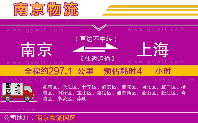 南京到上海物流公司 南京到上海物流公司