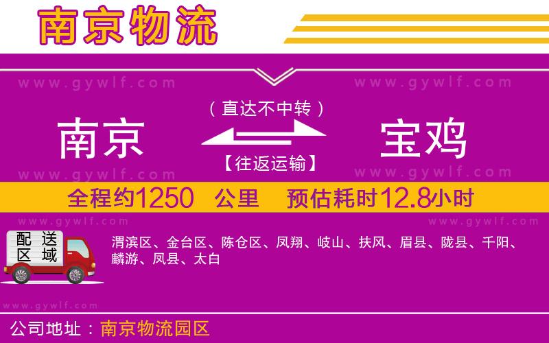 南京到寶雞物流公司 南京到寶雞物流公司