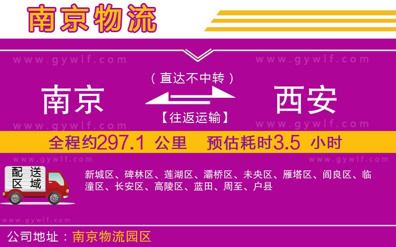 南京到西安物流公司 南京到西安物流公司