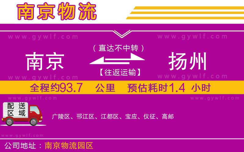 南京到揚(yáng)州物流公司 南京到揚(yáng)州物流公司
