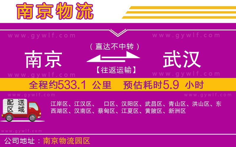 南京到武漢物流公司 南京到武漢物流公司