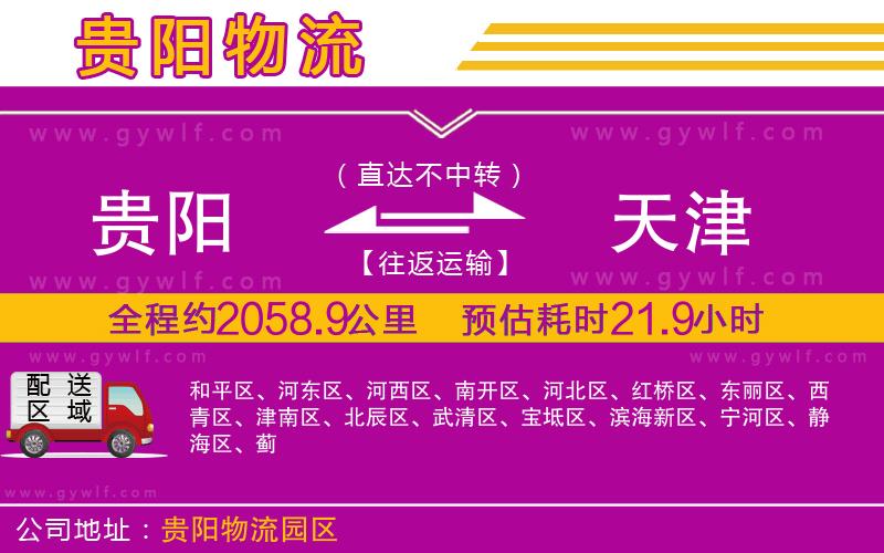 貴陽到天津物流公司 貴陽到天津物流公司