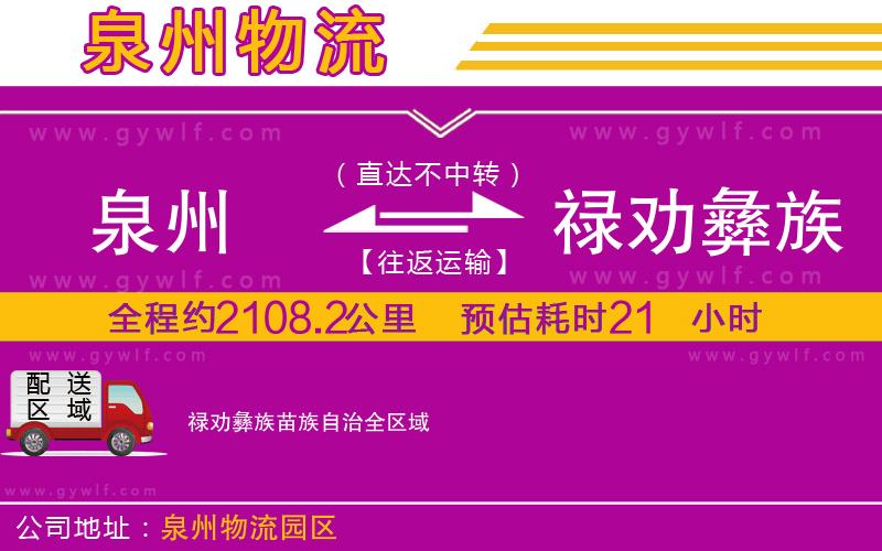 泉州到祿勸彝族苗族自治物流公司 泉州到祿勸彝族苗族自治物流公司