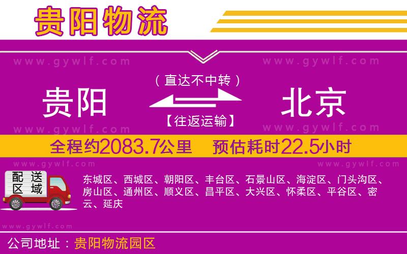貴陽(yáng)到北京物流公司 貴陽(yáng)到北京物流公司