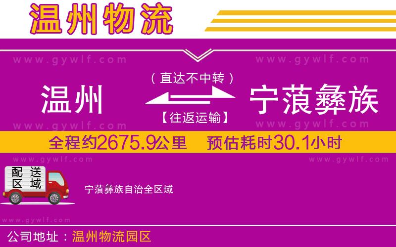 溫州到寧蒗彝族自治物流公司 溫州到寧蒗彝族自治物流公司