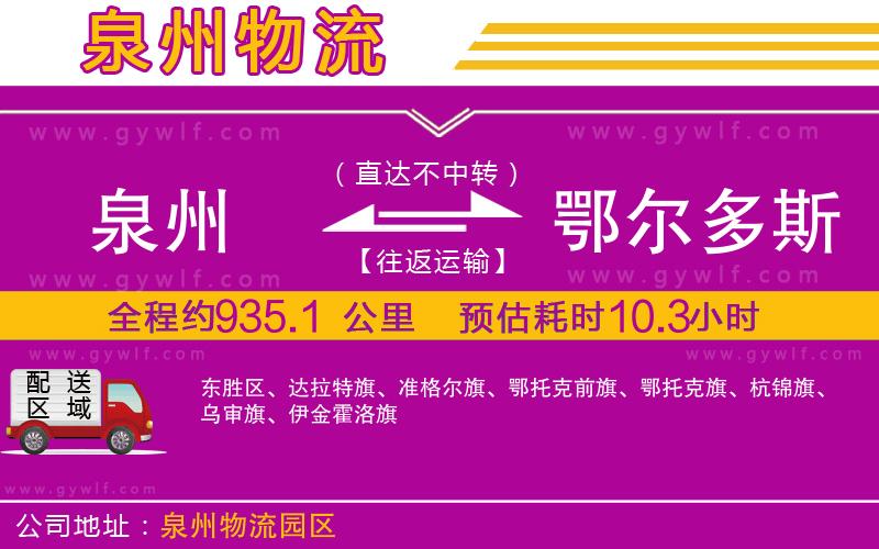 泉州到鄂爾多斯物流公司 泉州到鄂爾多斯物流公司
