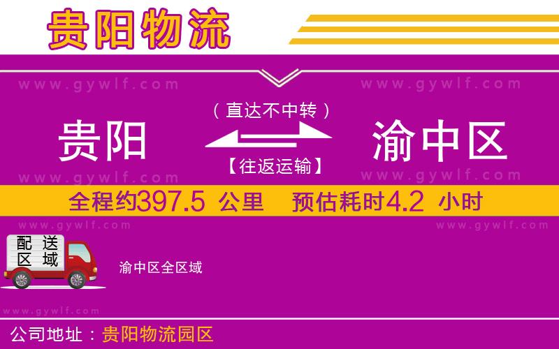 貴陽(yáng)到渝中區(qū)物流公司 貴陽(yáng)到渝中區(qū)物流公司