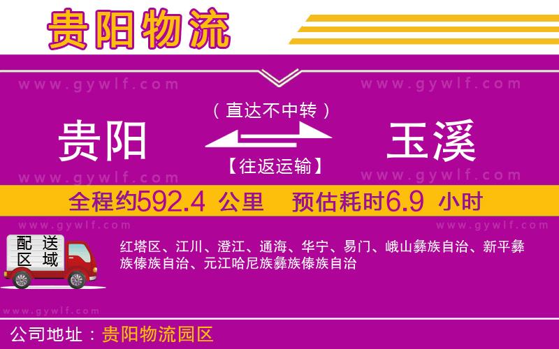 貴陽到玉溪物流公司 貴陽到玉溪物流公司