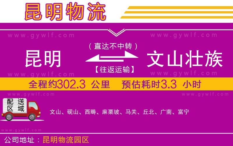 昆明到文山壯族苗族自治州物流公司 昆明到文山壯族苗族自治州物流公司