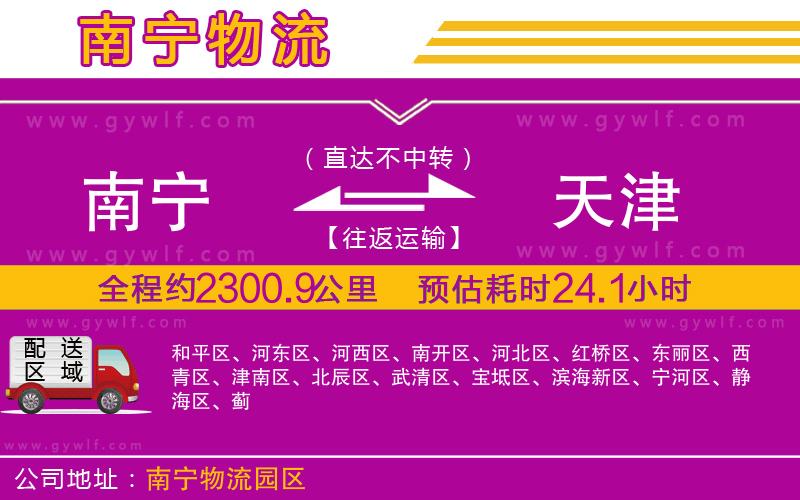 南寧到天津物流公司 南寧到天津物流公司