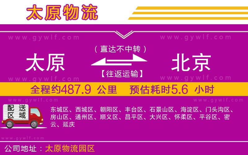 太原到北京物流公司 太原到北京物流公司