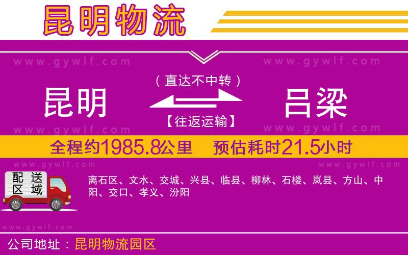 昆明到呂梁物流公司 昆明到呂梁物流公司