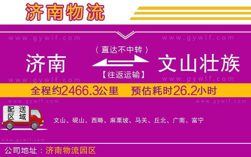 濟南到文山壯族苗族自治州物流公司 濟南到文山壯族苗族自治州物流公司