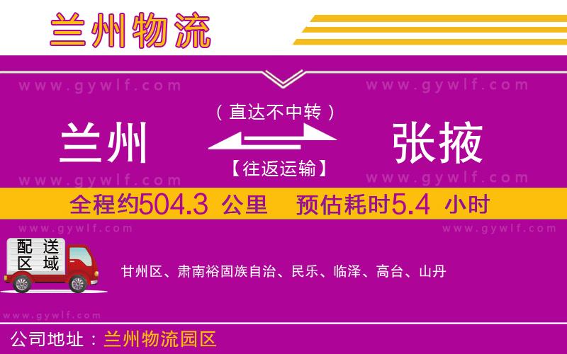 蘭州到張掖物流公司 蘭州到張掖物流公司