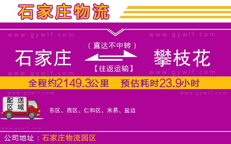 石家莊到攀枝花物流公司