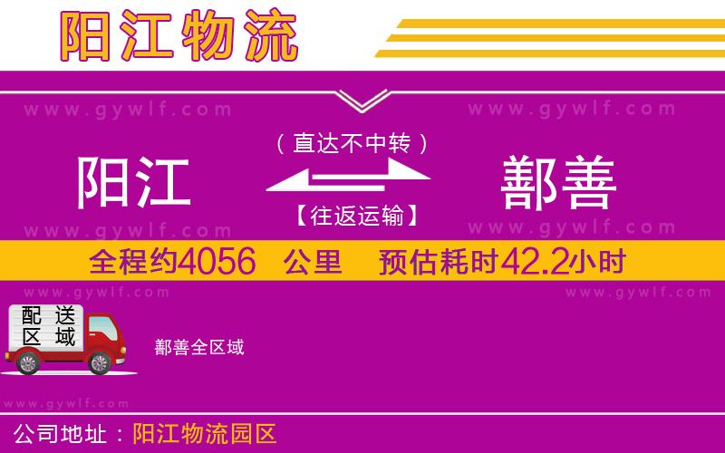 陽江到鄯善物流公司 陽江到鄯善物流公司