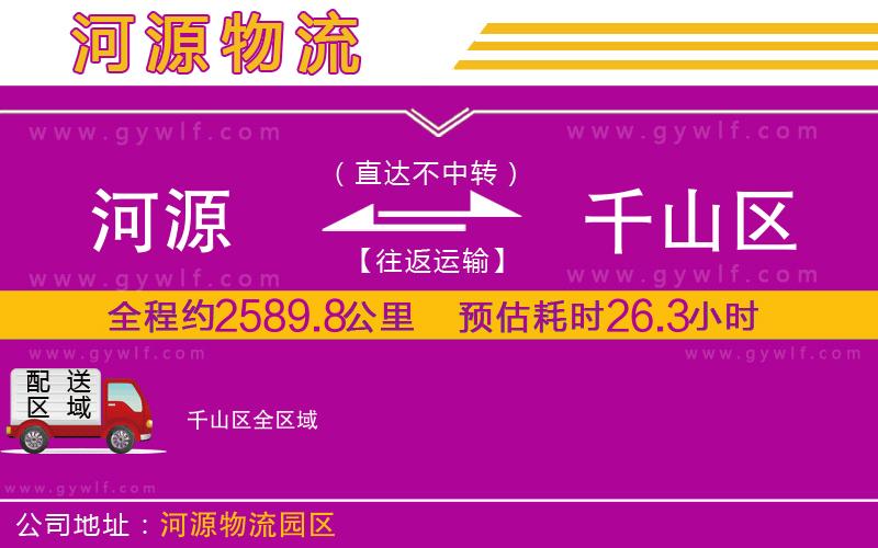 河源到千山區(qū)物流公司 河源到千山區(qū)物流公司