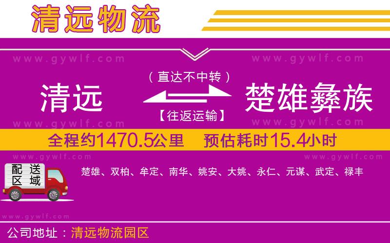 清遠(yuǎn)到楚雄彝族自治州物流公司 清遠(yuǎn)到楚雄彝族自治州物流公司