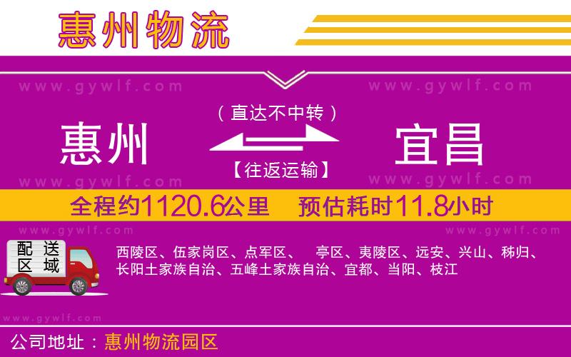 惠州到宜昌物流公司 惠州到宜昌物流公司
