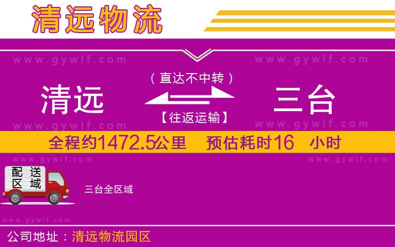 清遠到三臺物流公司 清遠到三臺物流公司