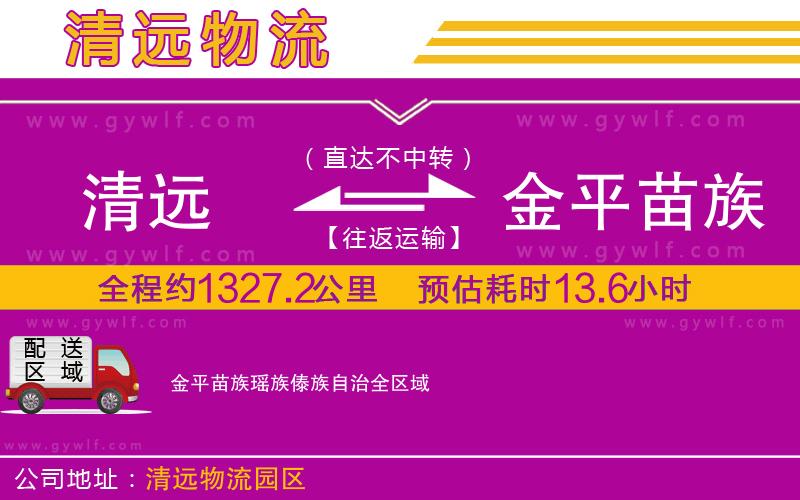 清遠(yuǎn)到金平苗族瑤族傣族自治物流公司 清遠(yuǎn)到金平苗族瑤族傣族自治物流公司