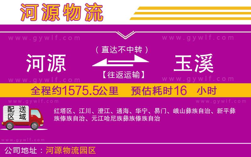 河源到玉溪物流公司 河源到玉溪物流公司
