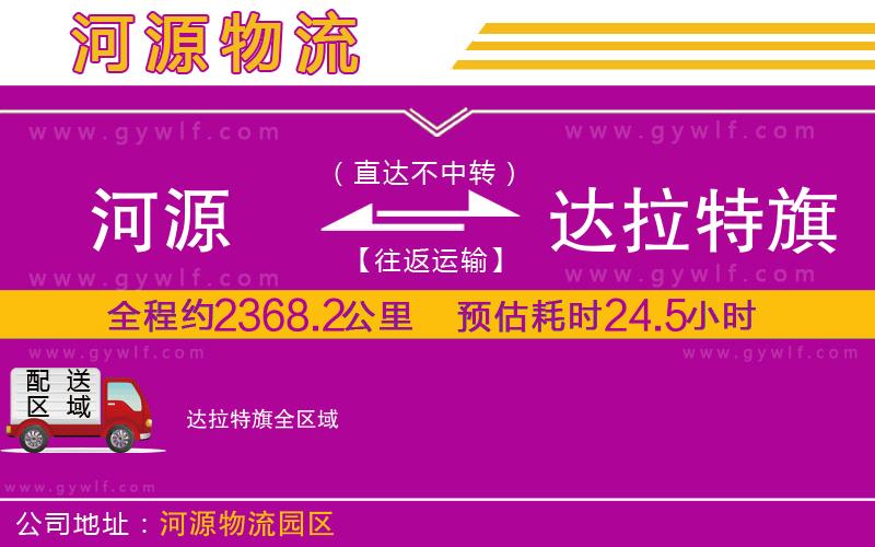 河源到達拉特旗物流公司 河源到達拉特旗物流公司