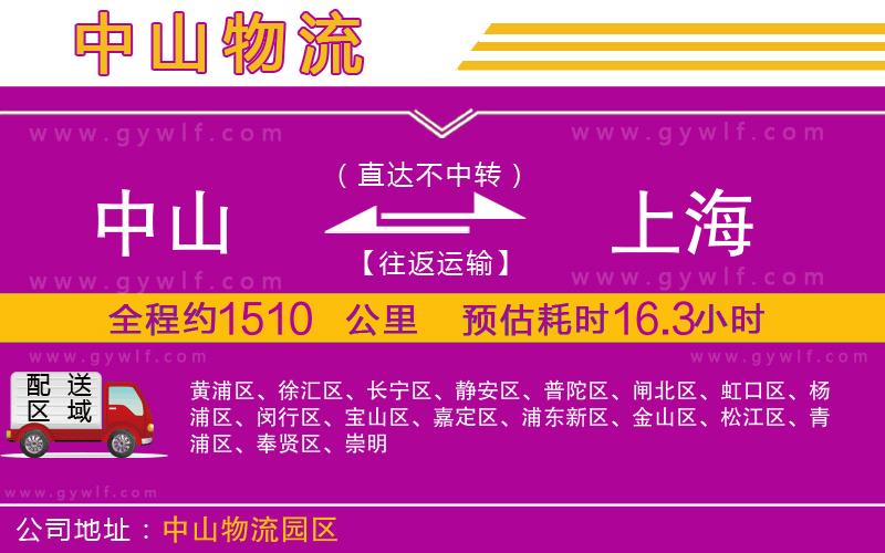 中山到上海物流公司 中山到上海物流公司