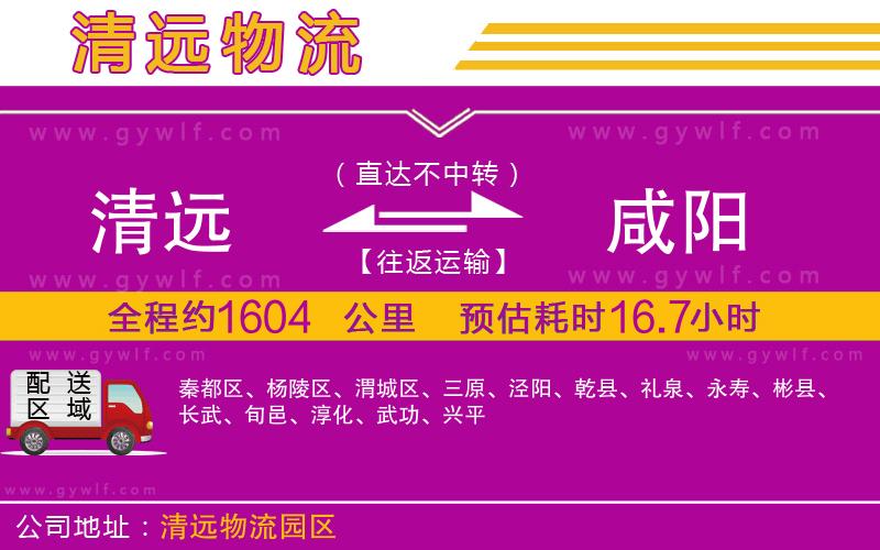 清遠(yuǎn)到咸陽物流公司 清遠(yuǎn)到咸陽物流公司