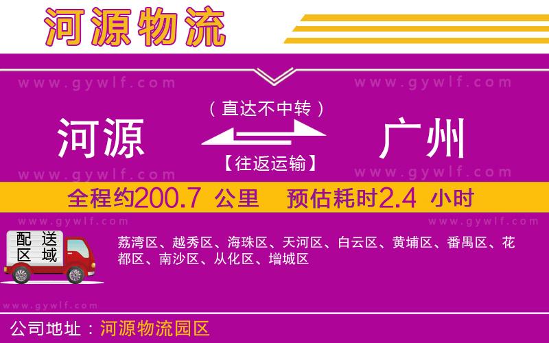河源到廣州物流公司 河源到廣州物流公司