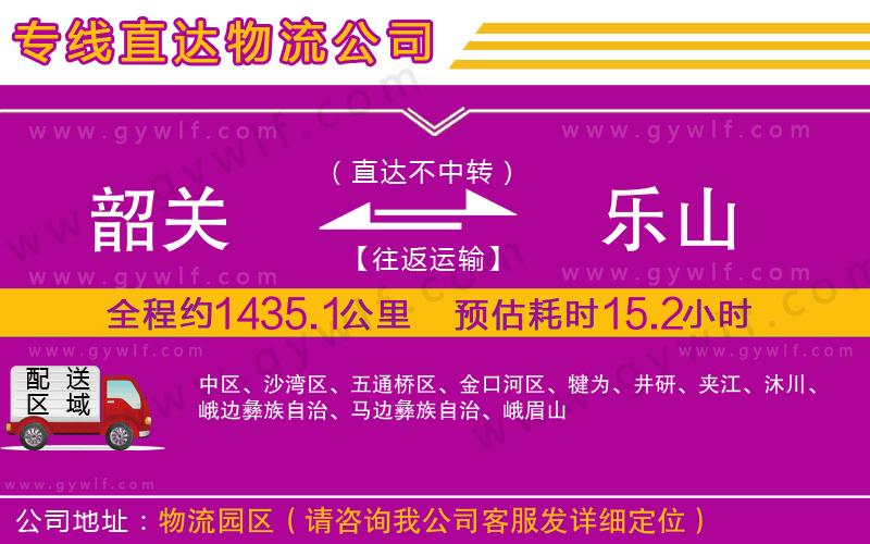 韶關(guān)到樂山物流公司 韶關(guān)到樂山物流公司