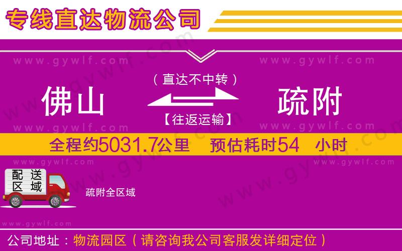 佛山到疏附物流公司 佛山到疏附物流公司
