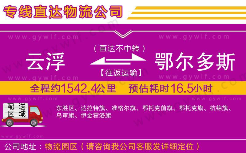 云浮到鄂爾多斯物流公司 云浮到鄂爾多斯物流公司