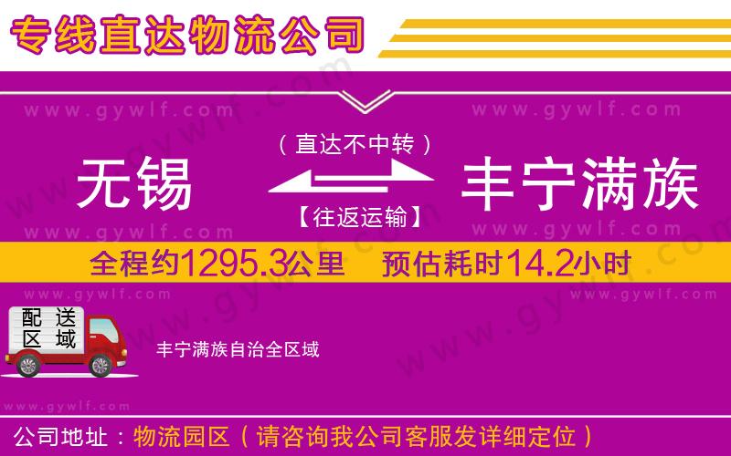 無錫到豐寧滿族自治物流公司 無錫到豐寧滿族自治物流公司