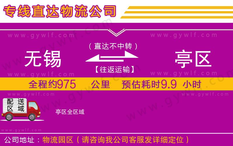 無錫到猇亭區(qū)物流公司 無錫到猇亭區(qū)物流公司