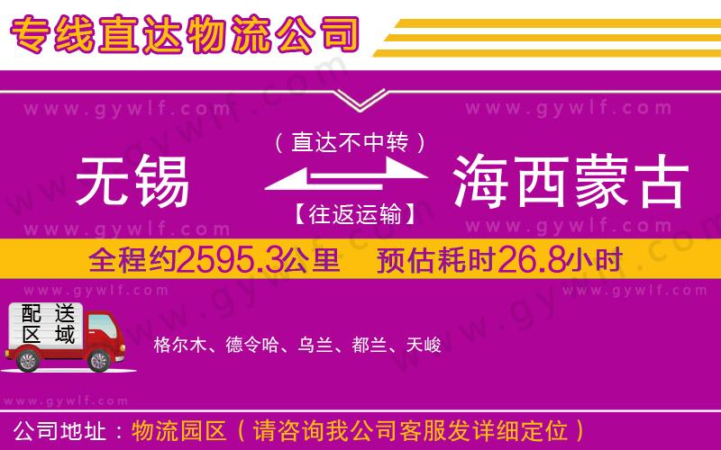 無(wú)錫到海西蒙古族藏族自治州物流公司 無(wú)錫到海西蒙古族藏族自治州物流公司