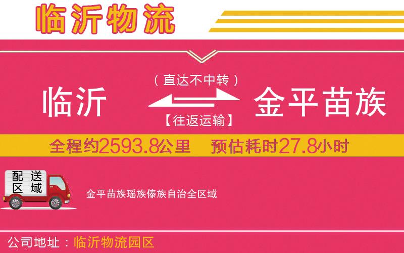臨沂到金平苗族瑤族傣族自治物流公司 臨沂到金平苗族瑤族傣族自治物流公司
