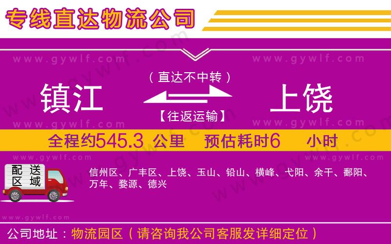 鎮(zhèn)江到上饒物流公司 鎮(zhèn)江到上饒物流公司