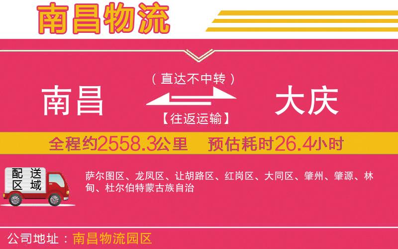 南昌到大慶物流公司 南昌到大慶物流公司