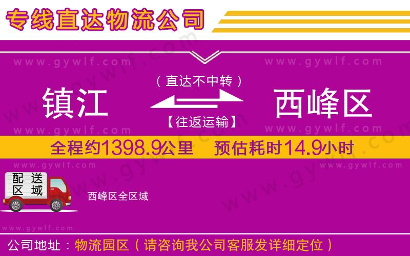 鎮(zhèn)江到西峰區(qū)物流公司 鎮(zhèn)江到西峰區(qū)物流公司