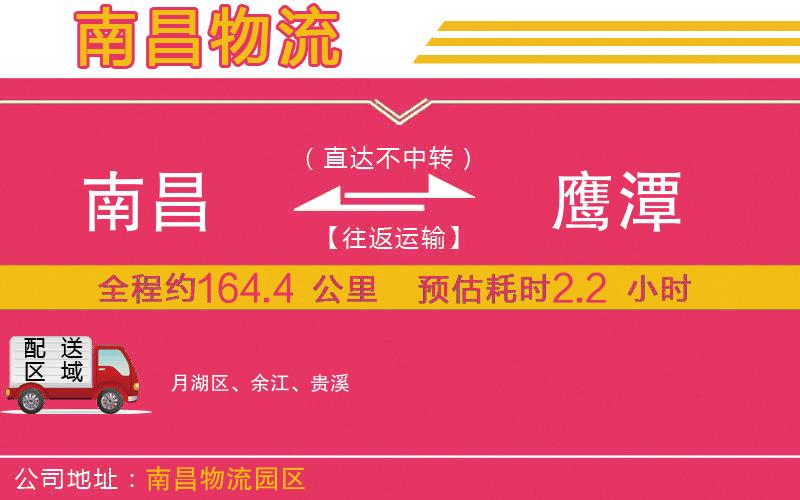 南昌到鷹潭物流公司 南昌到鷹潭物流公司
