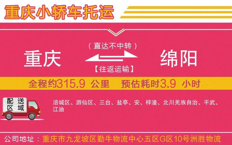 重慶到綿陽物流公司 重慶到綿陽物流公司