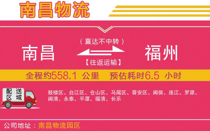 南昌到福州物流公司 南昌到福州物流公司