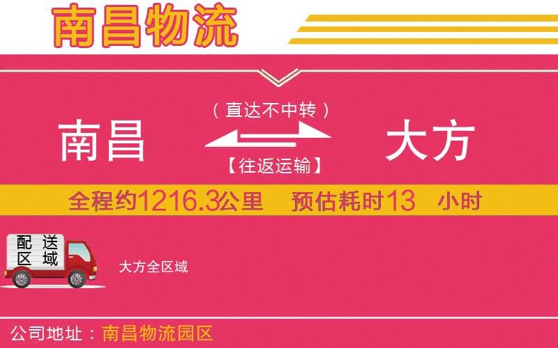 南昌到大方物流公司 南昌到大方物流公司