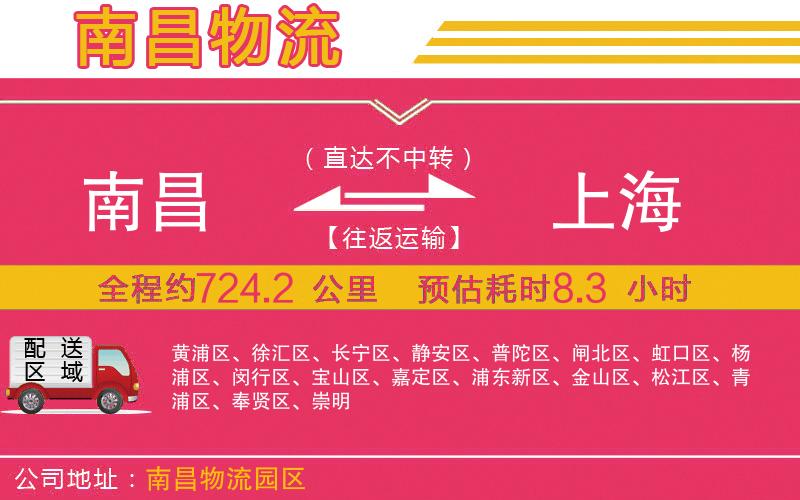 南昌到上海物流公司 南昌到上海物流公司