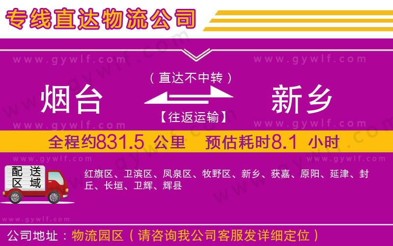 煙臺到新鄉(xiāng)物流公司 煙臺到新鄉(xiāng)物流公司