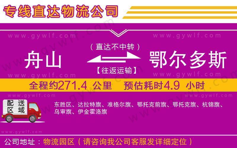 舟山到鄂爾多斯物流公司 舟山到鄂爾多斯物流公司