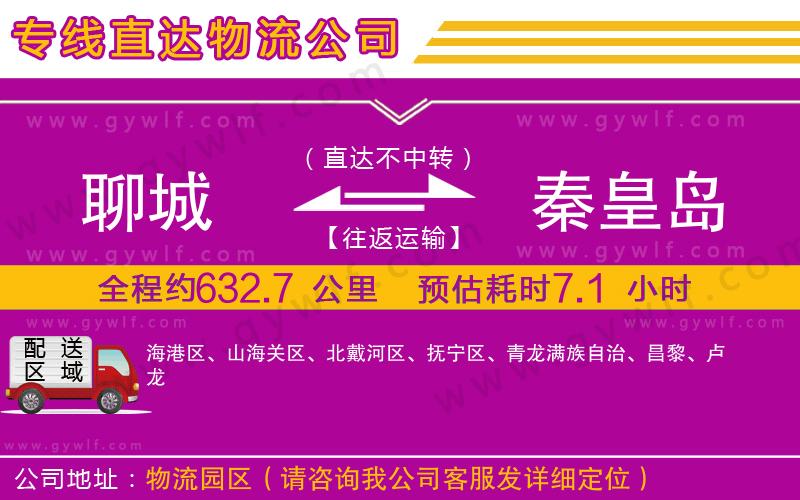 聊城到秦皇島物流公司 聊城到秦皇島物流公司