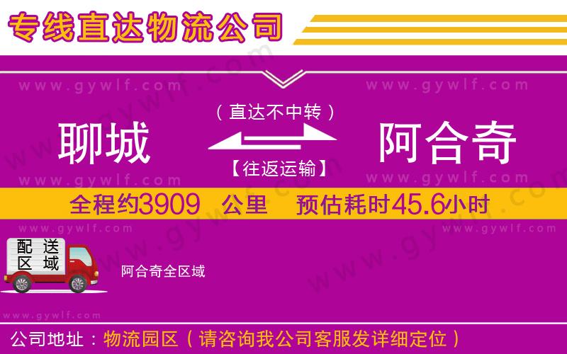 聊城到阿合奇物流公司 聊城到阿合奇物流公司